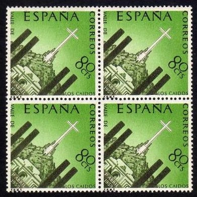 z vendido España 1959 1248 Sello ** B4 Monasterio Sta. Cruz del Valle de los Caidos 80c Timbre Espagne Spain Spagna Espana Spanje Spanien 